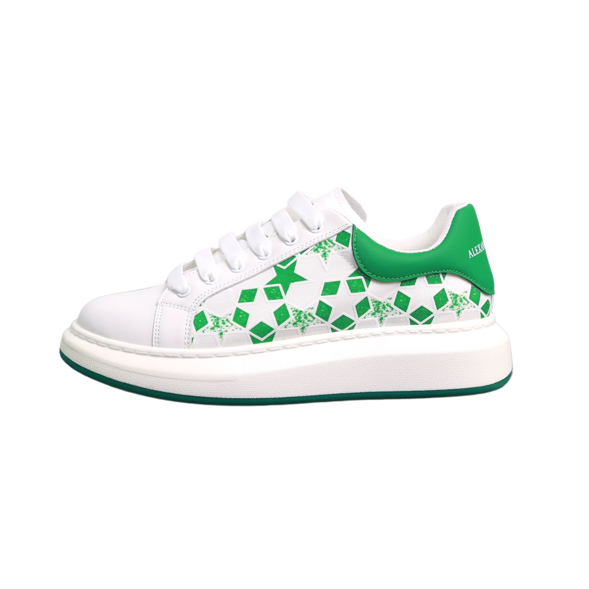

Низкие кроссовки для скейтбординга от X UCOC Collaboration для мужчин Banas, White Green