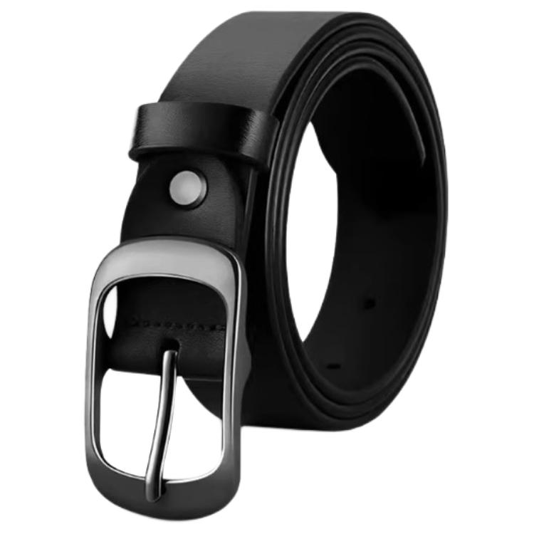 

WARRIOR Кожаный ремень с цинковым сплавом для женщин черный