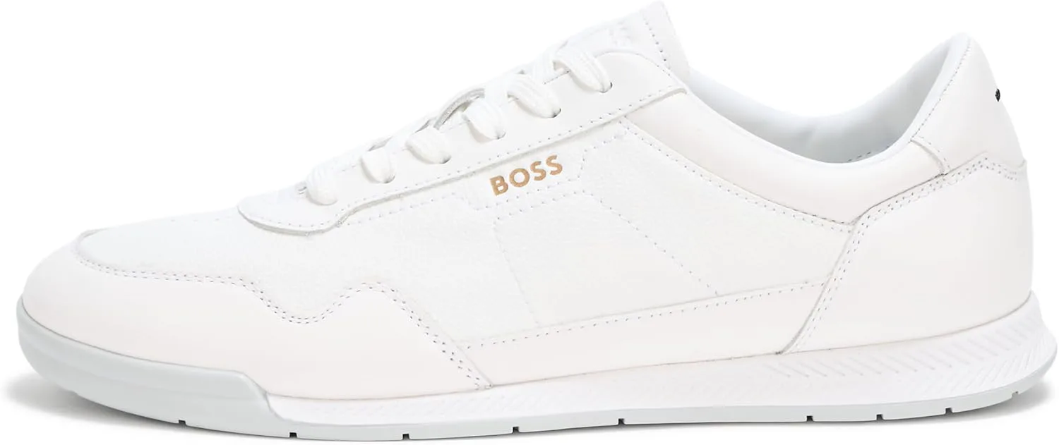 

Мужские кожаные кроссовки BOSS Titanium с низким профилем, белый
