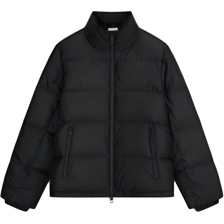 Мужской пуховик из пуха с воротником-стойкой Calvin Klein, UB1-Space Black