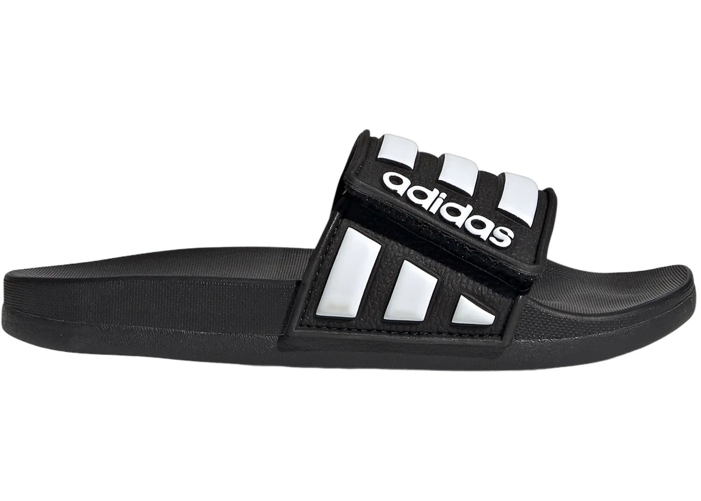 Детские шлепанцы с регулируемым ремешком Adidas Adilette Comfort Adjustable Slides, Core Black/Cloud White/Core Black