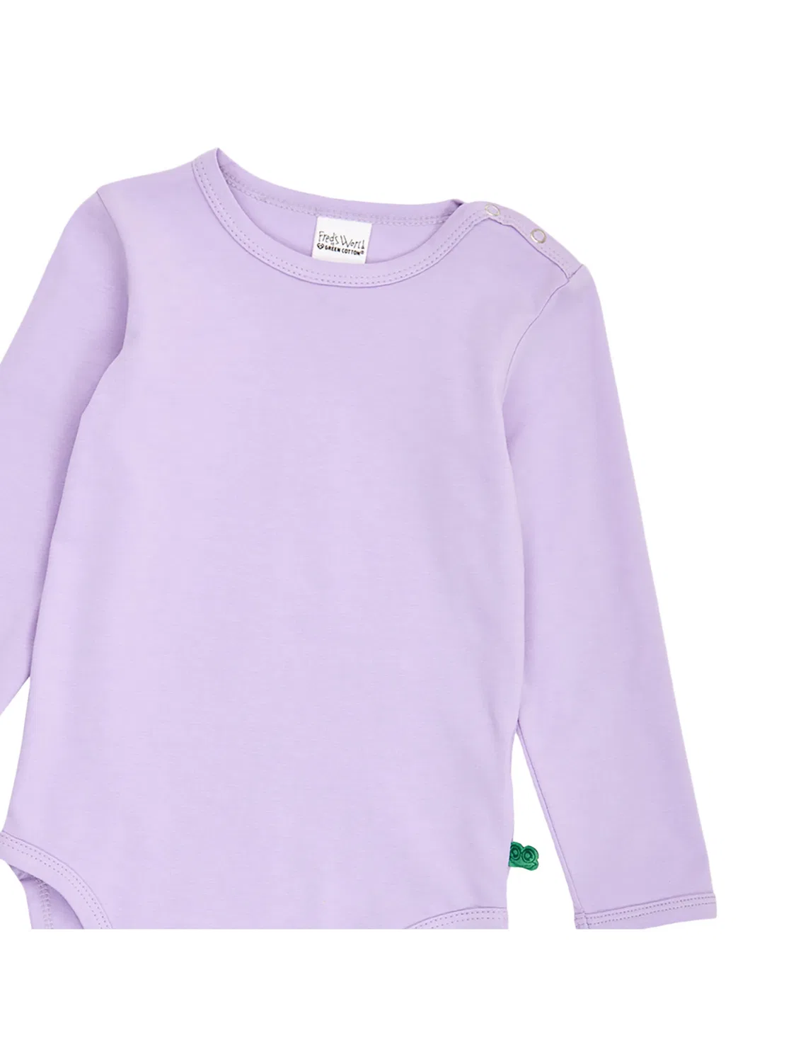 Комбинезон/боди Freds World by GREEN COTTON модель Alfa, фиолетового цвета — фото 3