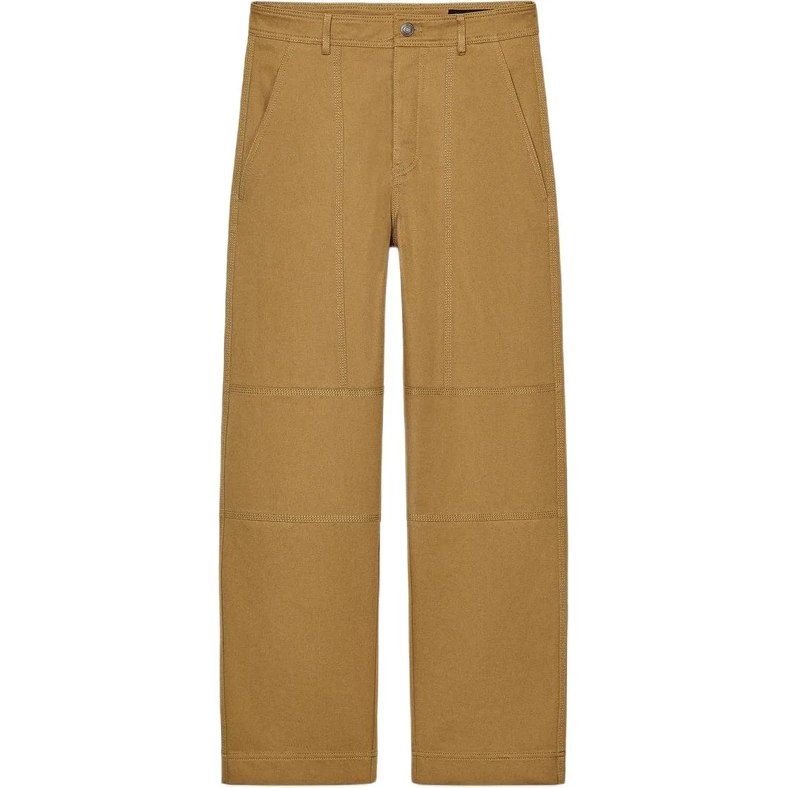 Женские повседневные брюки с брендом Zara, Цвет Olive Green