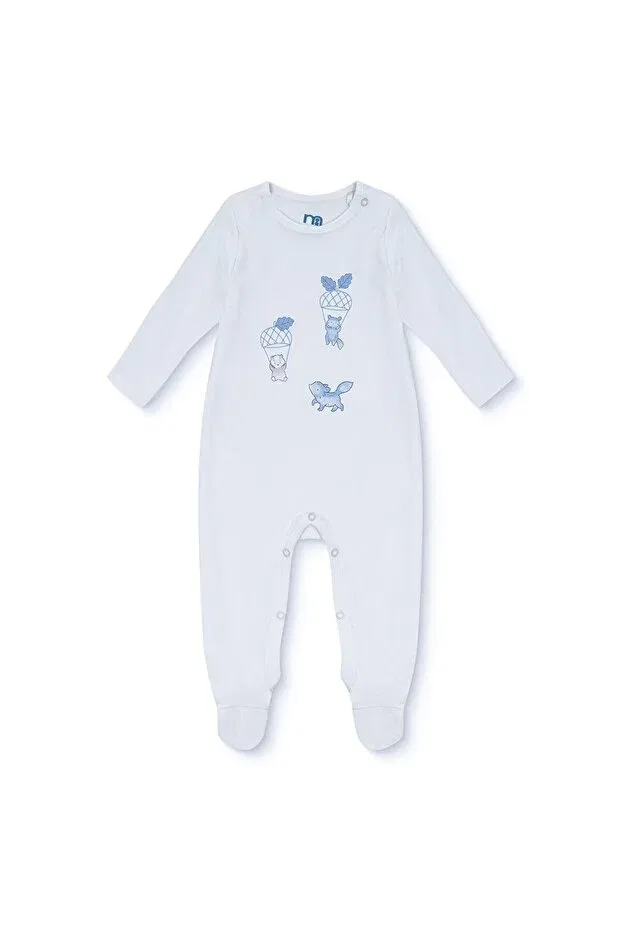 Детский комбинезон для мальчиков с принтом Mothercare, Ecru