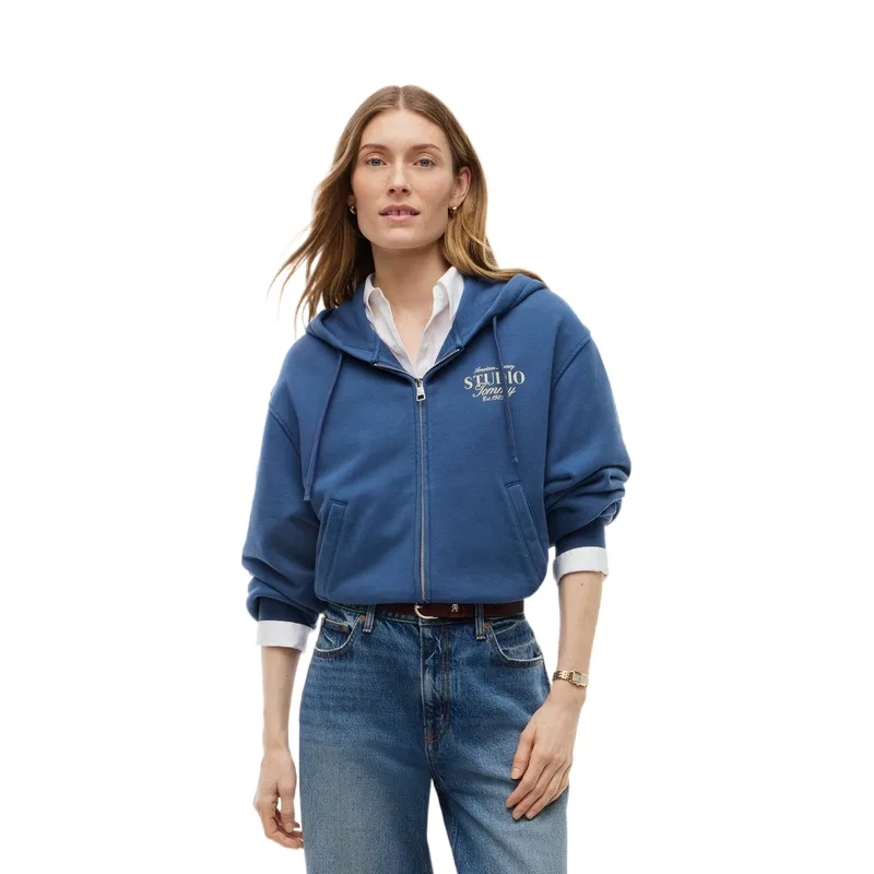 Женский худи с капюшоном Haze Blue DBZ Tommy Hilfiger, Haze Blue DBZ