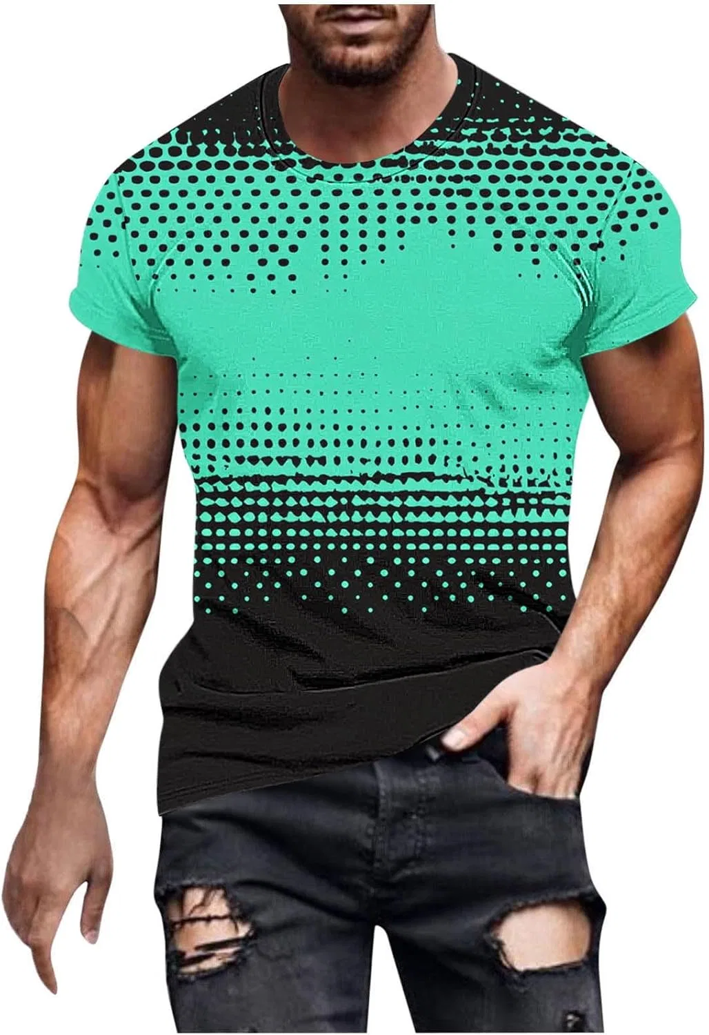 Мужская футболка с графическим принтом Athletic Basic, Green