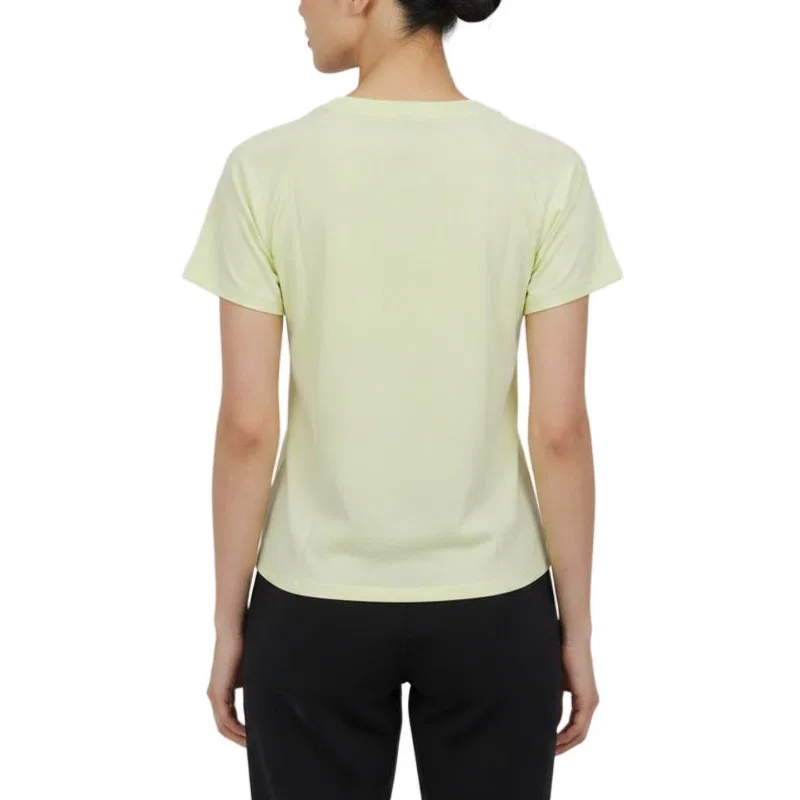 Женская футболка хлопковая Adidas, Light Yellow — фото 3