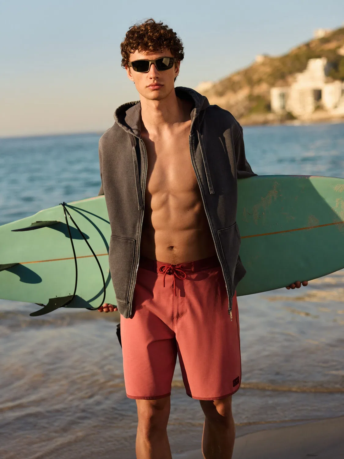 Плавки Motionflex Board Shorts Next, красные — фото 2