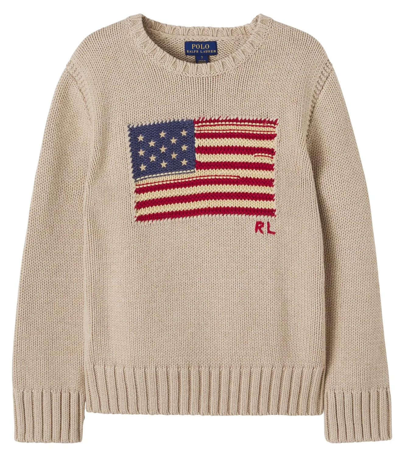 Свитшот хлопковый Polo Ralph Lauren Kids, бежевый