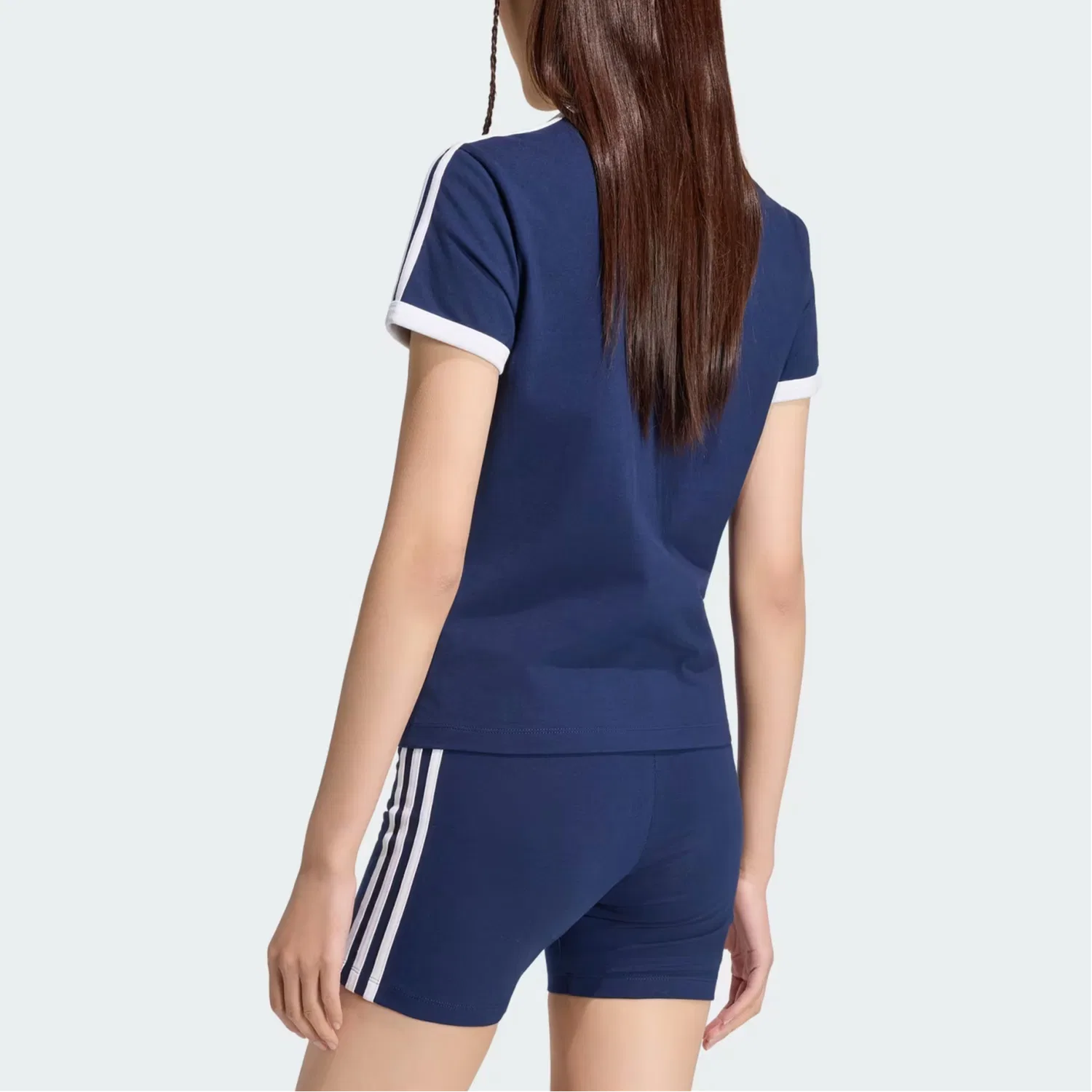 Женская футболка с длинным рукавом Midnight Indigo/White Adidas Originals, Midnight Indigo/White — фото 4