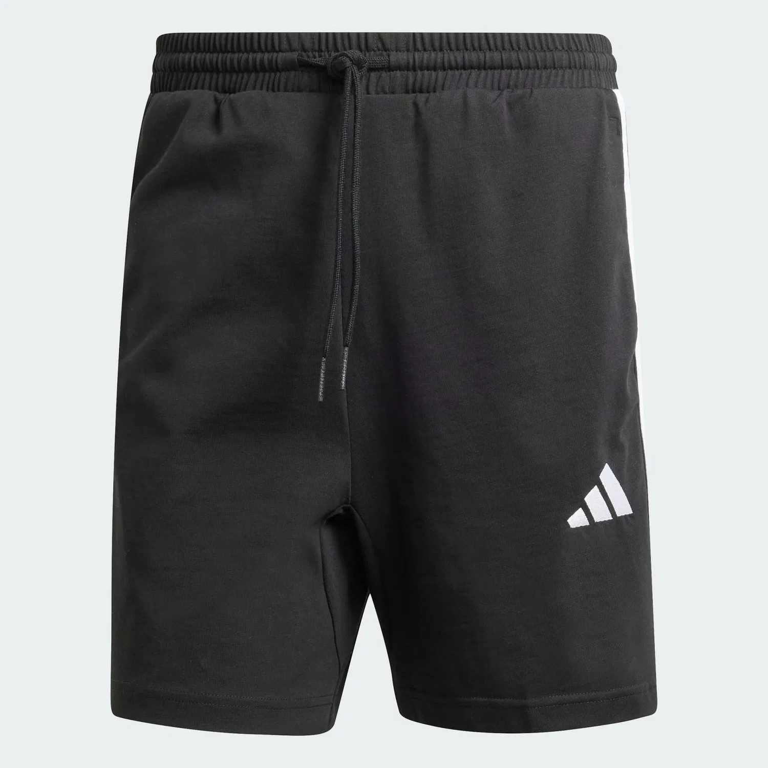 Мужские шорты с 3 полосками Essentials Single Jersey 7-Inch Adidas, Schwarz Weiss — фото 2
