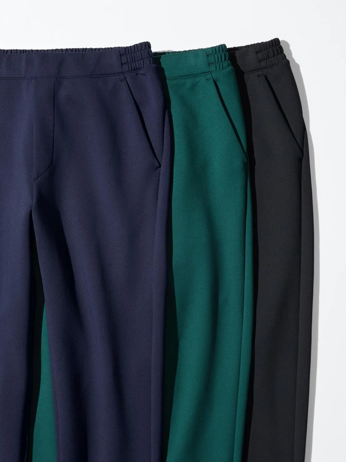 Спортивные брюки эластичные быстросохнущие Uniqlo, зеленый — фото 3