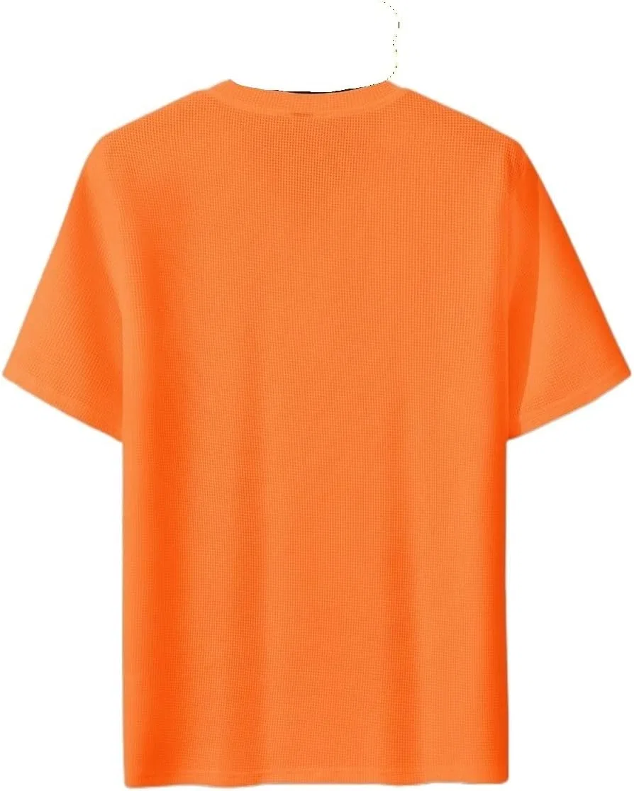 Мужская футболка с вырезом каре Short Sleeve, Orange
