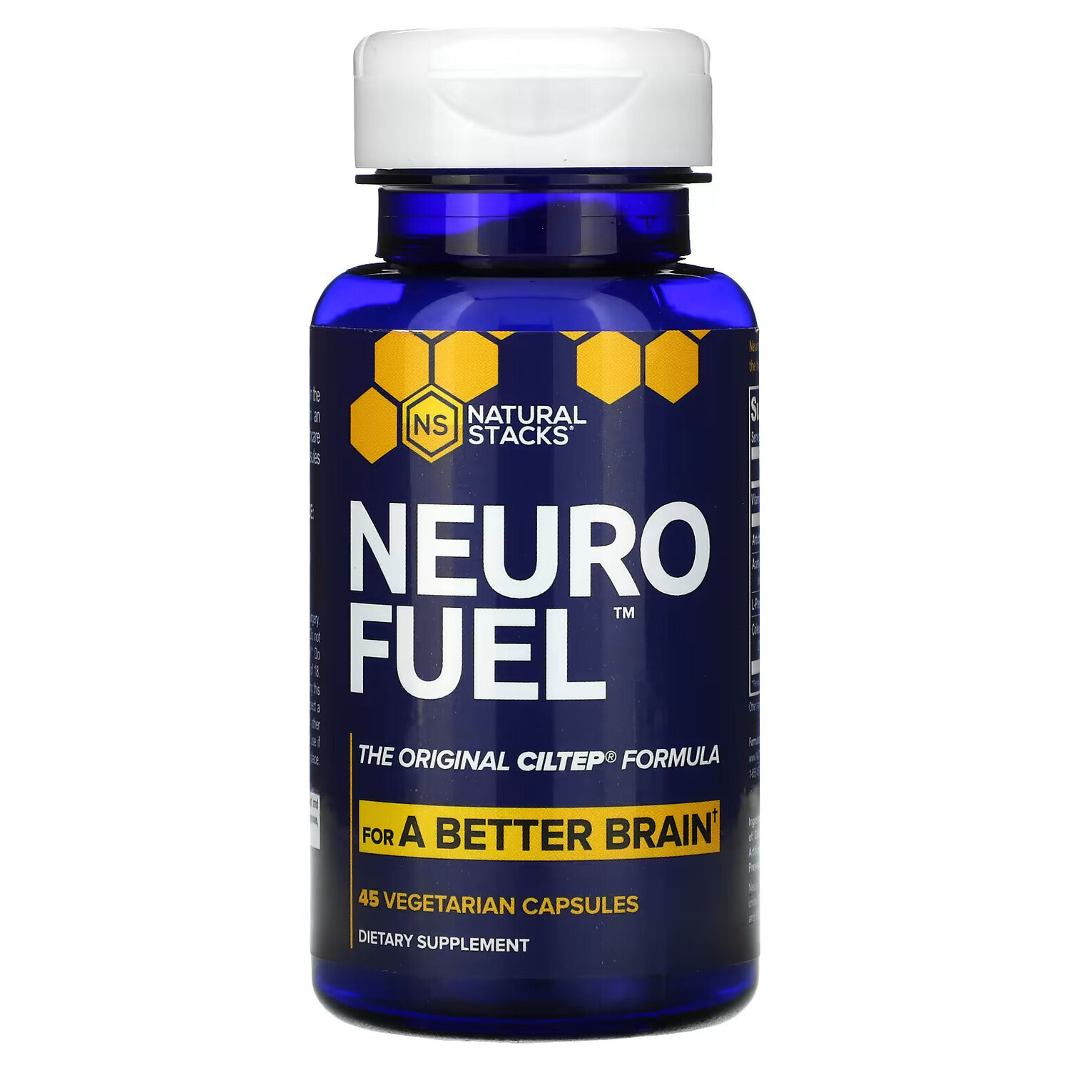 

Natural Stacks, Neuro Fuel, 45 вегетарианских капсул