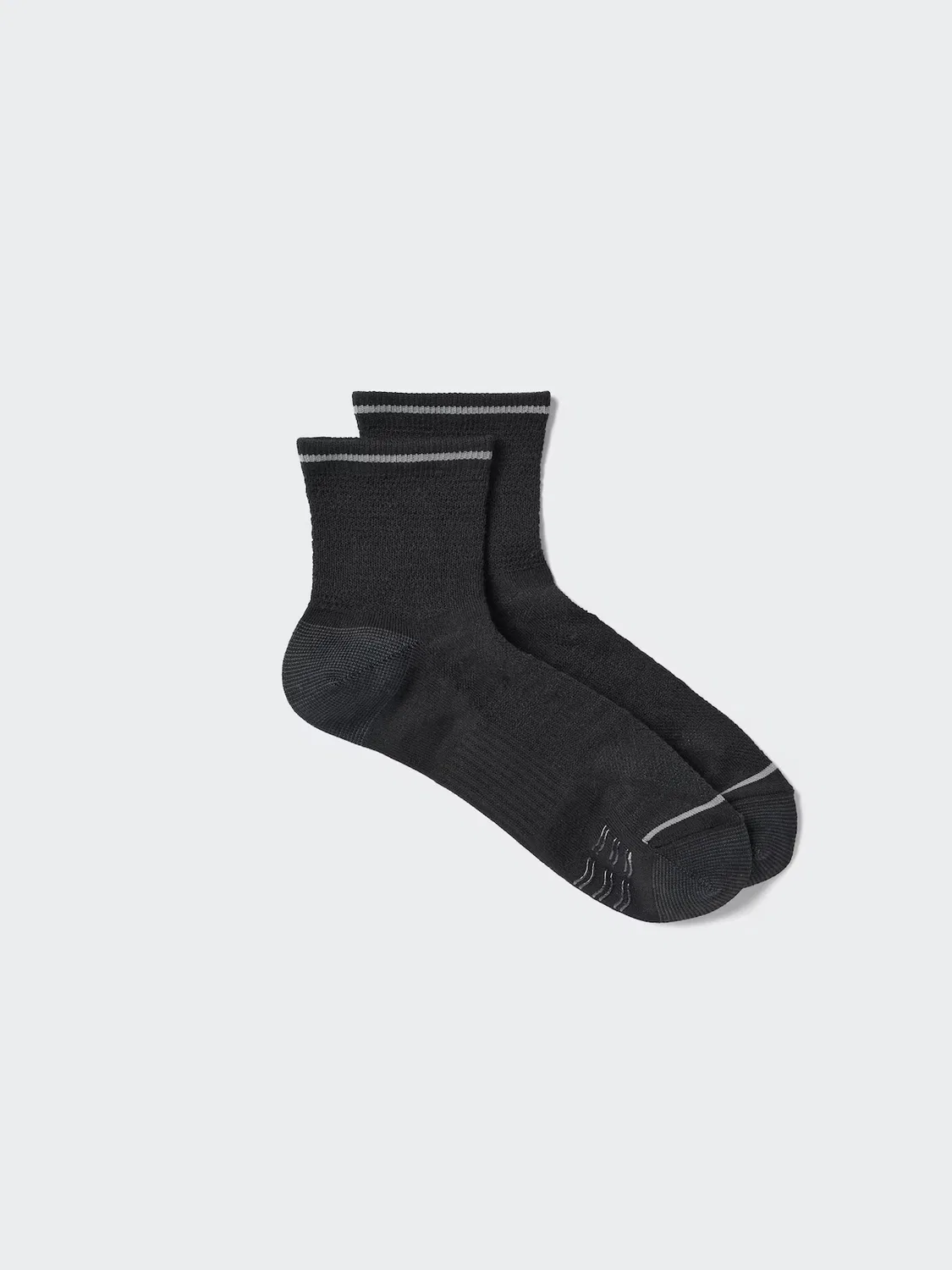 Носки Uniqlo Спортивные полуноски, для спорта, черный