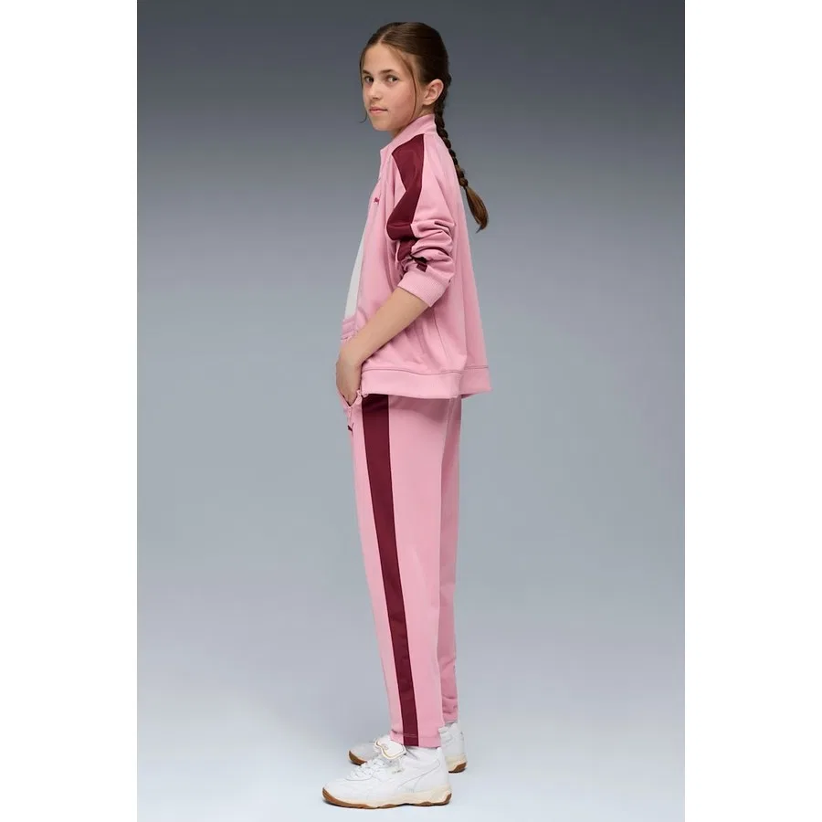 Спортивные штаны с фирменными полосами Puma T7 Always On, Розовый — фото 3