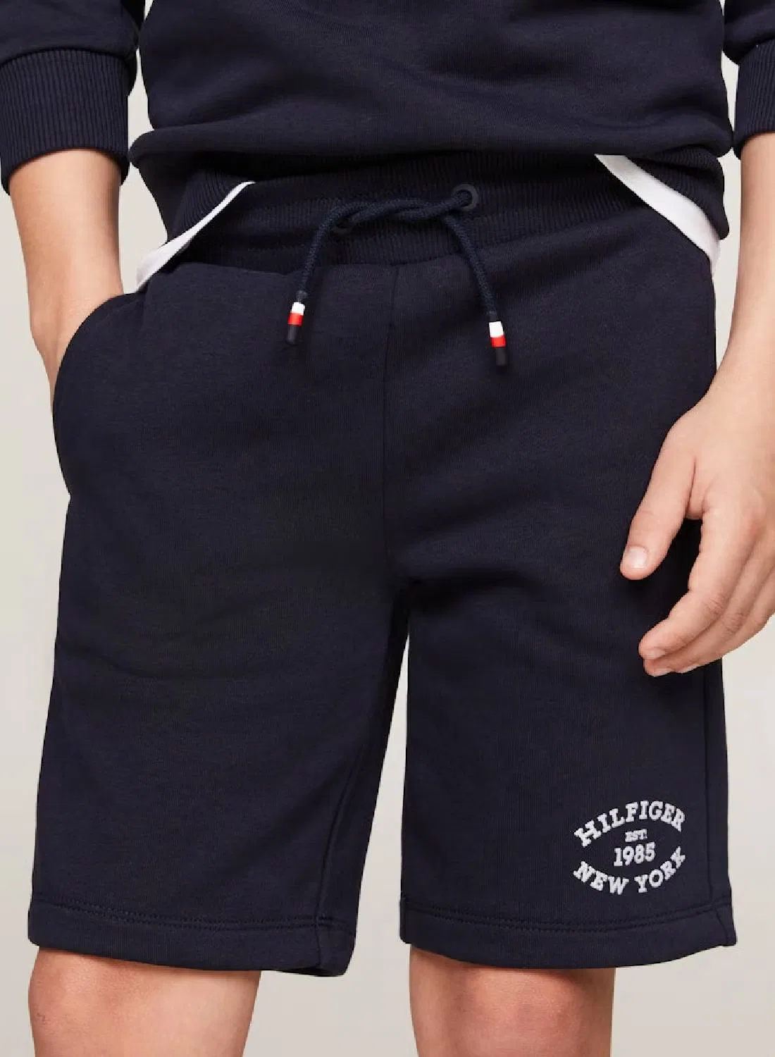Шорты с принтом Monotype Tommy Hilfiger, голубой