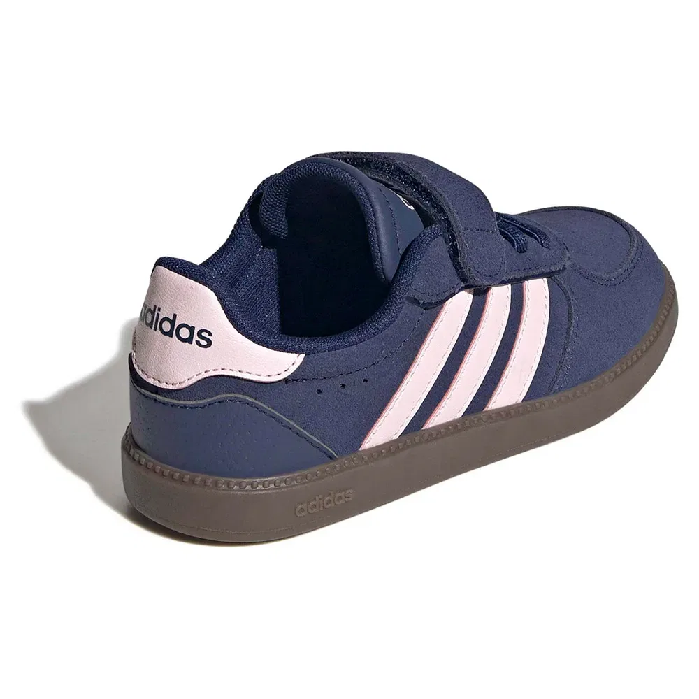 Детские кроссовки для девочек с кожаным верхом Breaknet Sleek Adidas, Blue — фото 4