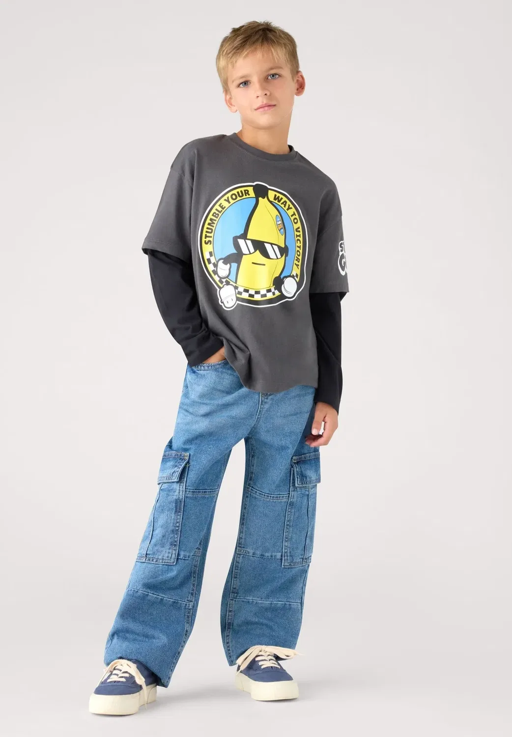 Джинсы Pantalone Lungo Tinta Unita - джинсы свободного кроя Terranova, Blu Denim Medio