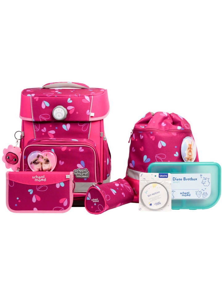 

Набор из 7 предметов для школы School Mood Champion Pro Klara (Bunny): школьная сумка SCHOOL-MOOD