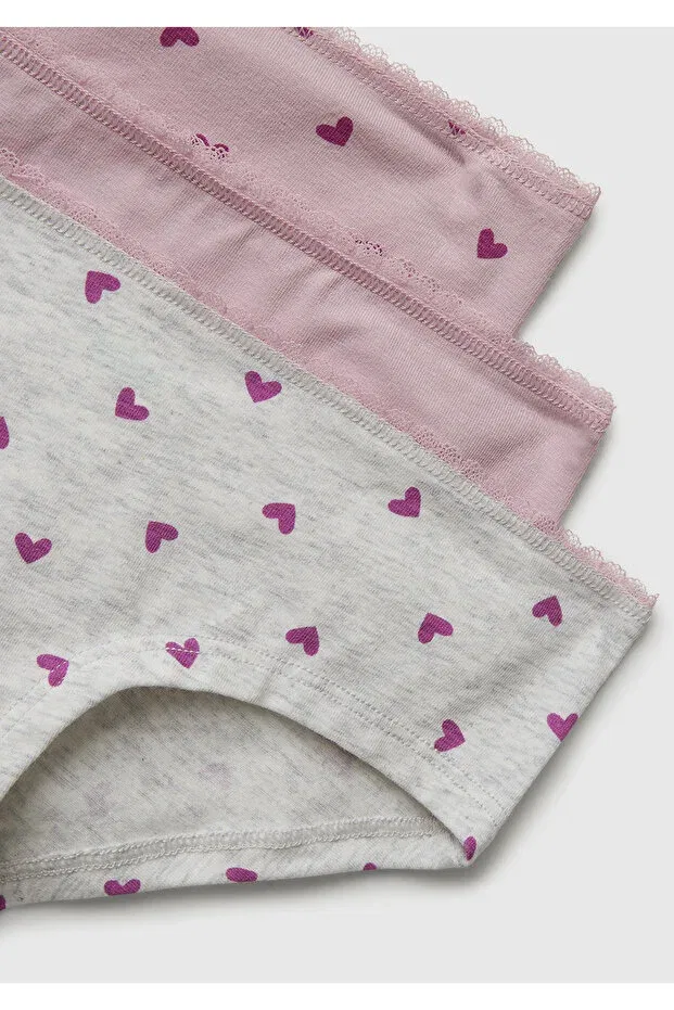 Детское белье для девочек хлопковое комплект трусов Hipster United Colors Of Benetton, Pink — фото 3