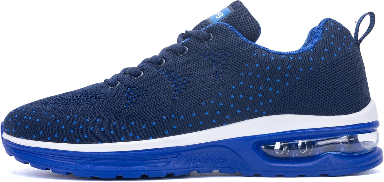 

Мужские кроссовки для бега, тренажерного зала, тенниса, удобная повседневная обувь для прогулок Fefiyo, темно-синий