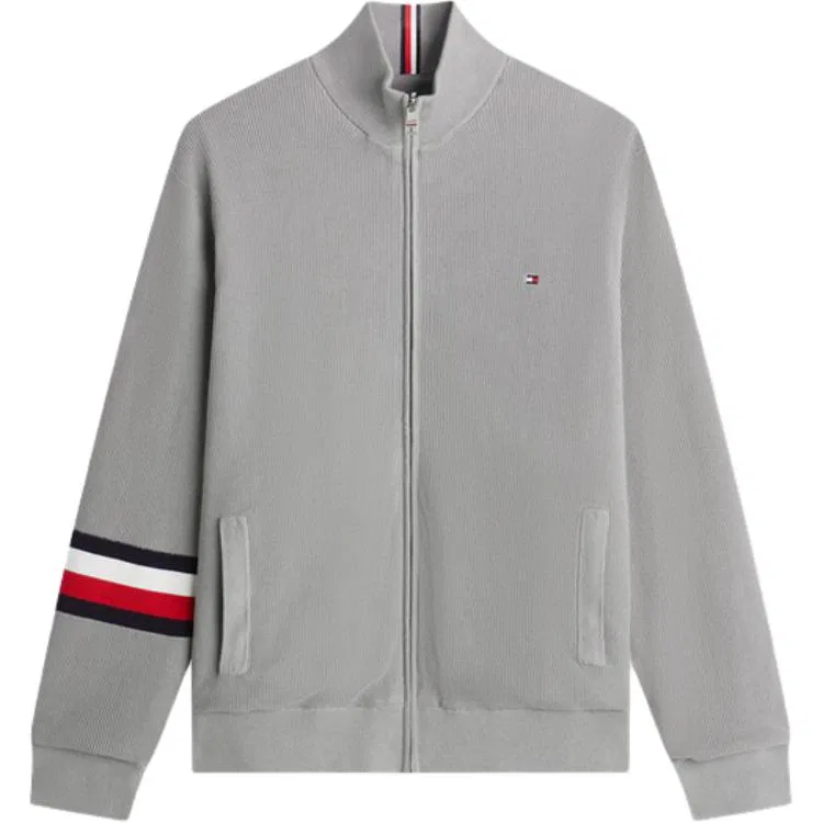 Мужской свитер с воротником-стойкой Tommy Hilfiger, Gray