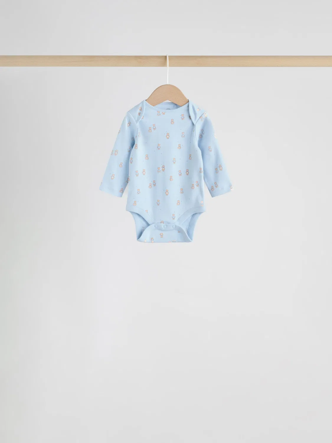 Боди для новорожденных с длинным рукавом, 7шт, Blue Bear Next, голубой — фото 3