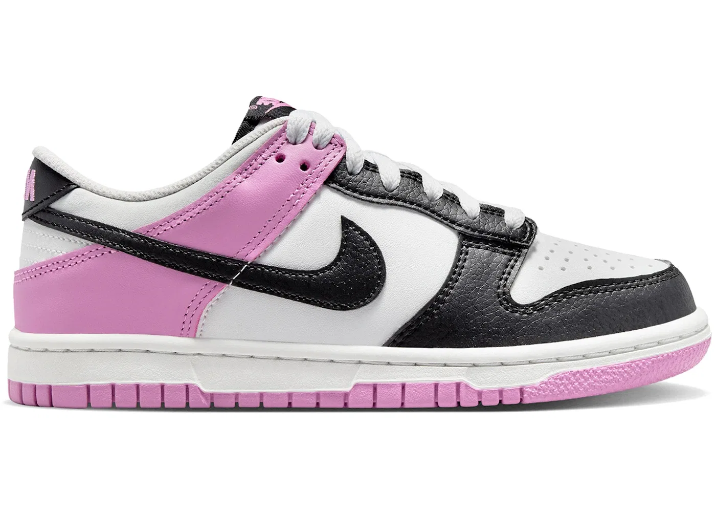 Детские кроссовки Nike Dunk Low Off-White Light Magenta Black, цвет Off-White/Light Magenta/Black
