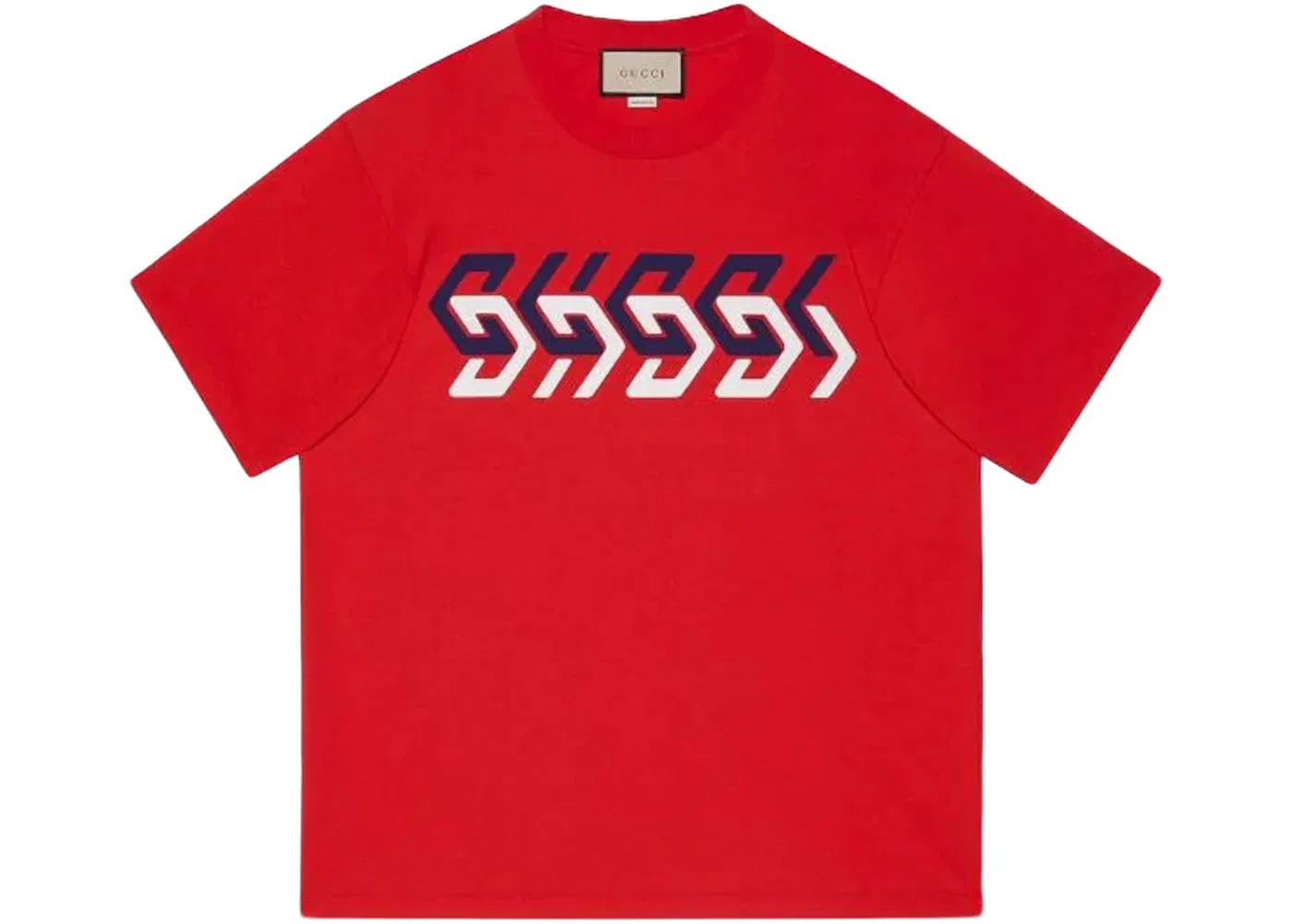 Мужская футболка с принтом Gucci Graphic Logo-Print, Red
