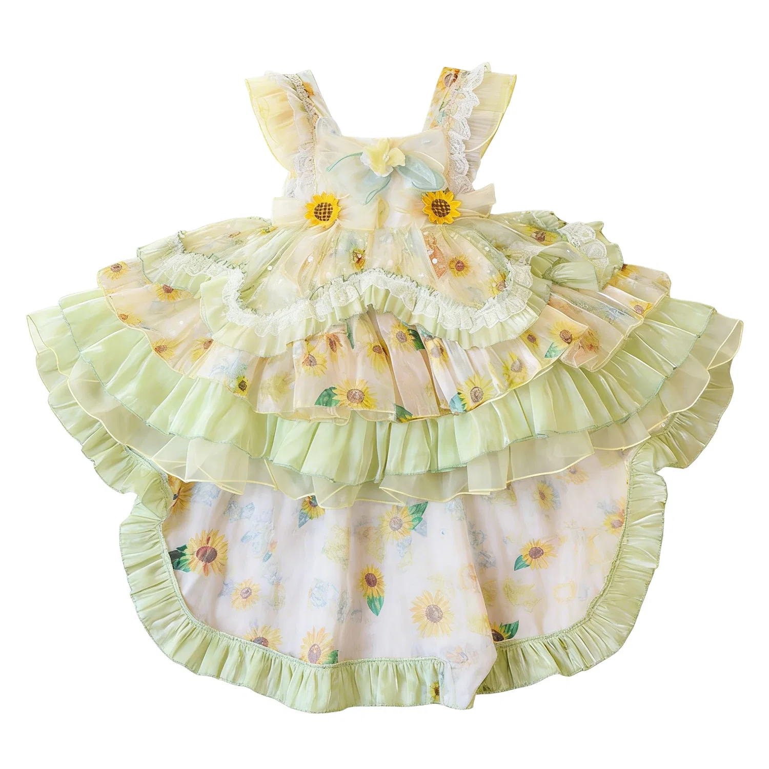 Детское платье для девочек Crew Neck Moderate Lanza, Skirt+Petticoat — фото 3