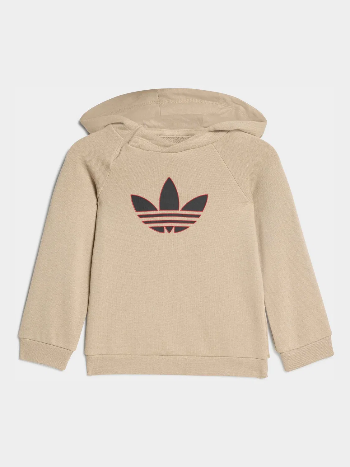 Комплект из худи и джоггеров с принтом Trefoil, adidas Originals, коричневый — фото 2