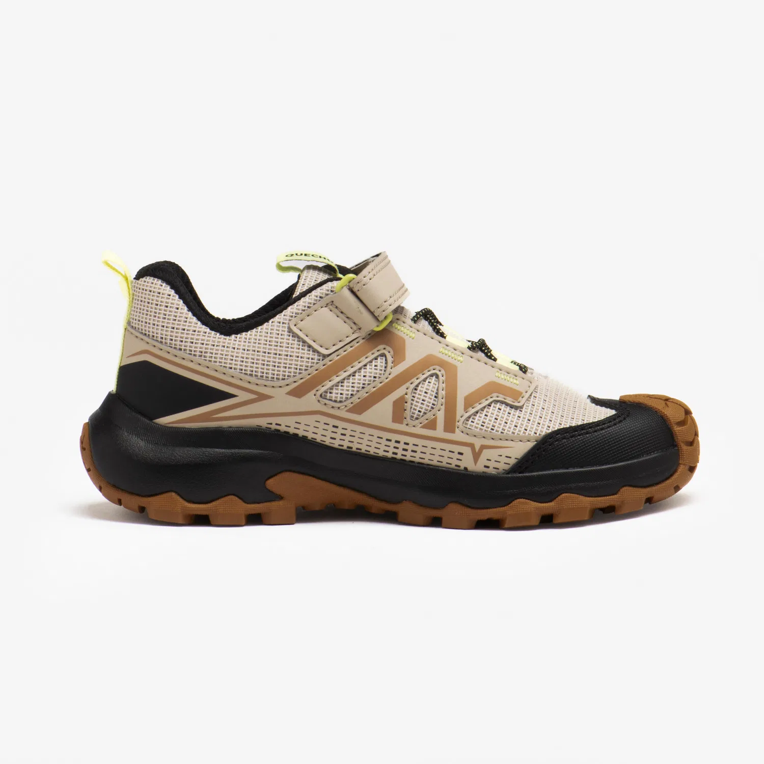 Детские походные ботинки с липучкой Crossrock Quechua, Perlbeige Mondbeige — фото 3