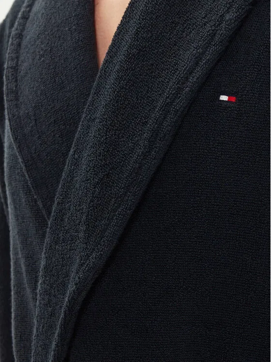 Халат Icon Bathrobe Tommy Hilfiger, темно-синий — фото 3