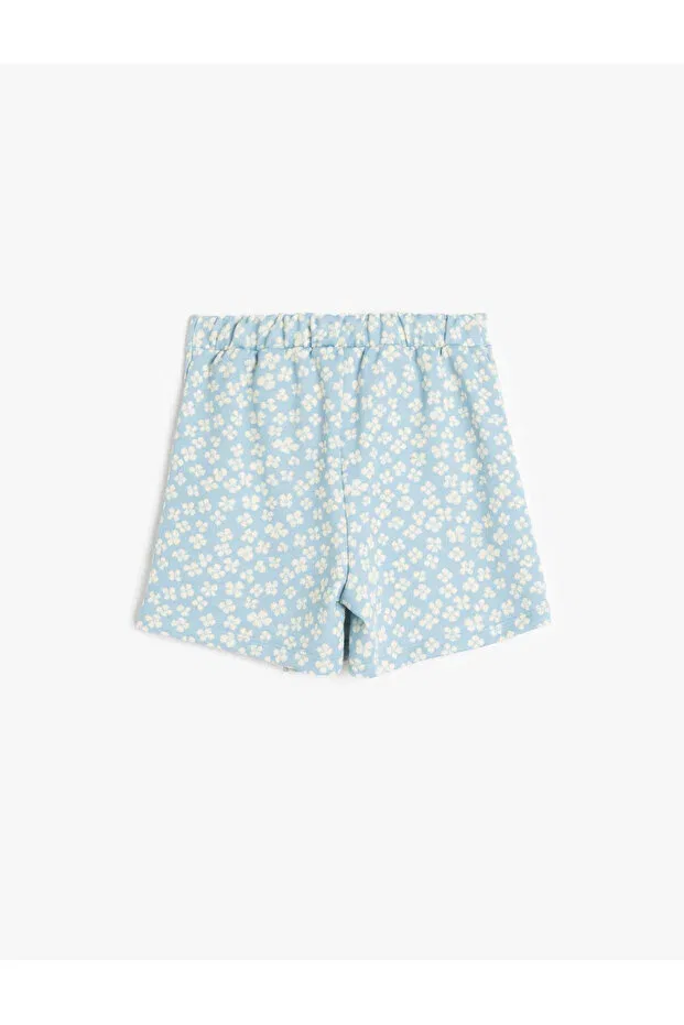 Детские шорты для девочек с принтом Koton, Blue Patterned — фото 2