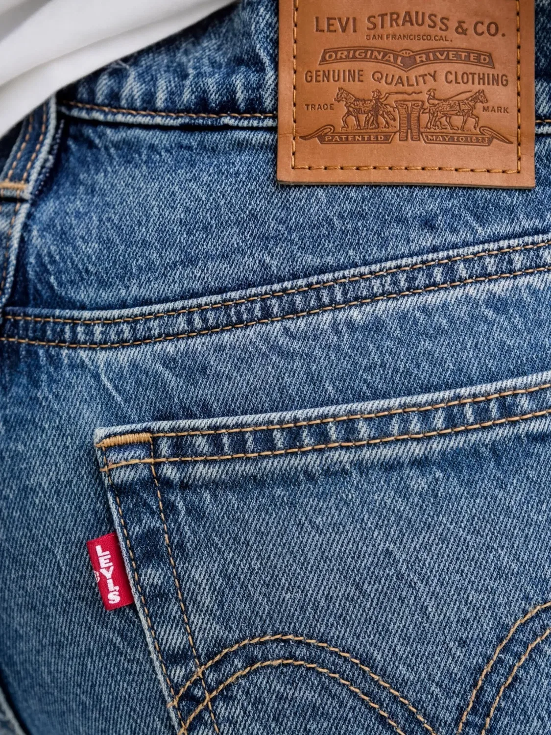 Джинсы Wedgie синие Levi's, синий — фото 4