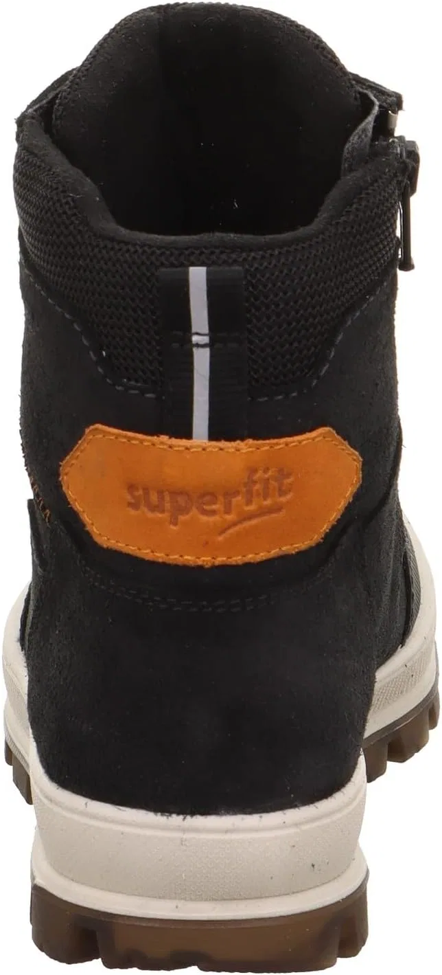Детские ботинки для мальчиков с теплой подкладкой Teddy Superfit, Black Orange — фото 3
