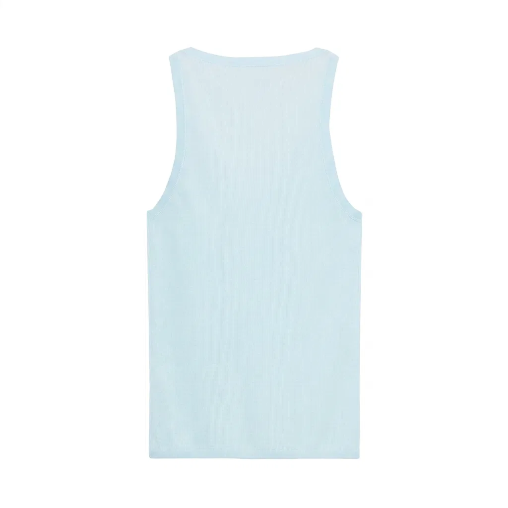 Женский топ на бретелях прямого кроя Light Blue ZARA, Light Blue — фото 3