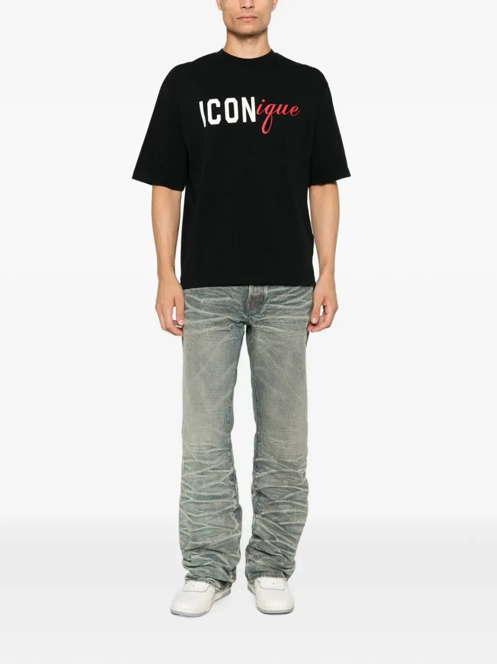 Футболка с принтом Iconique DSQUARED2, черный — фото 2