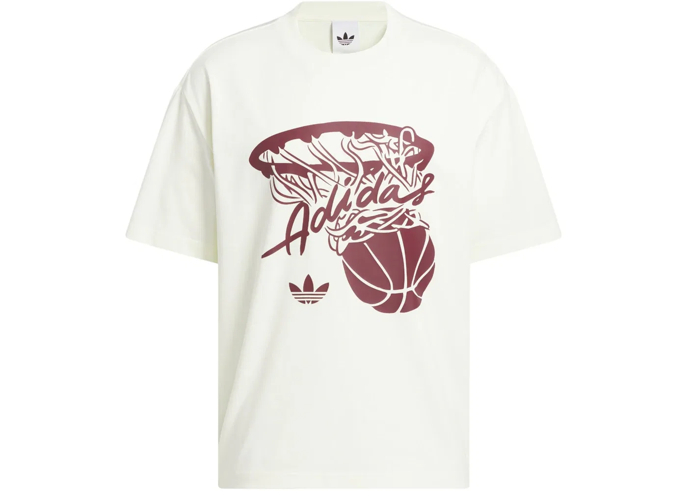 Мужская футболка с принтом Adidas Hot Shot Graphic Tee, Ivory
