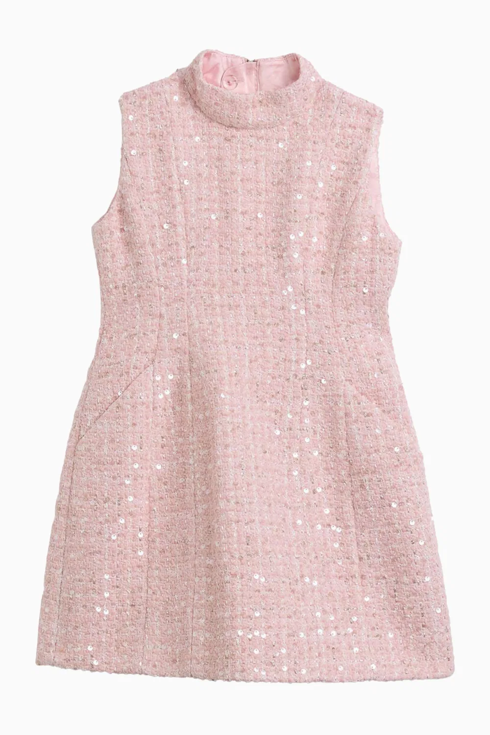 Платье мини с блестками Harper Sequin Bouclé Bardot Junior