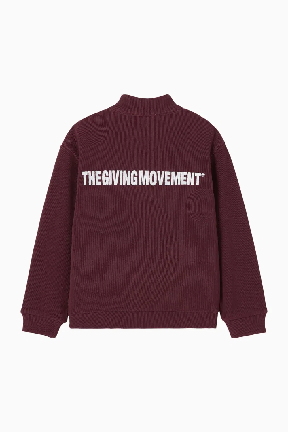 Куртка на молнии с рубчиком хлопковая The Giving Movement, коричневый — фото 3