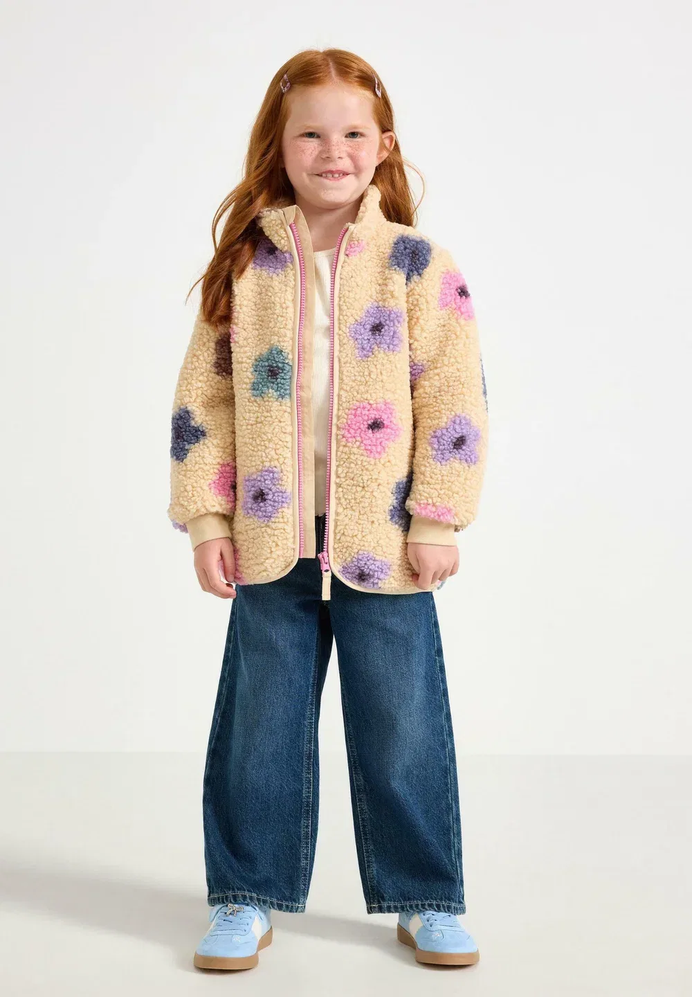 Флисовая куртка унисекс Lindex, Pink