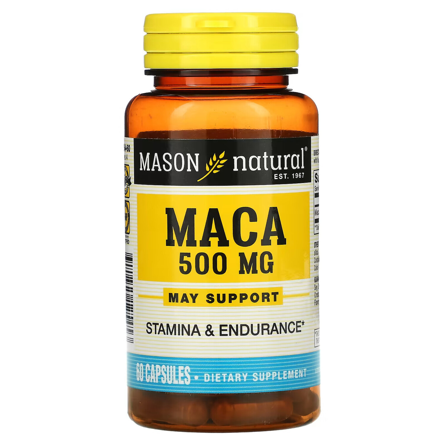 

Mason Natural, Мака, 500 мг, 60 капсул
