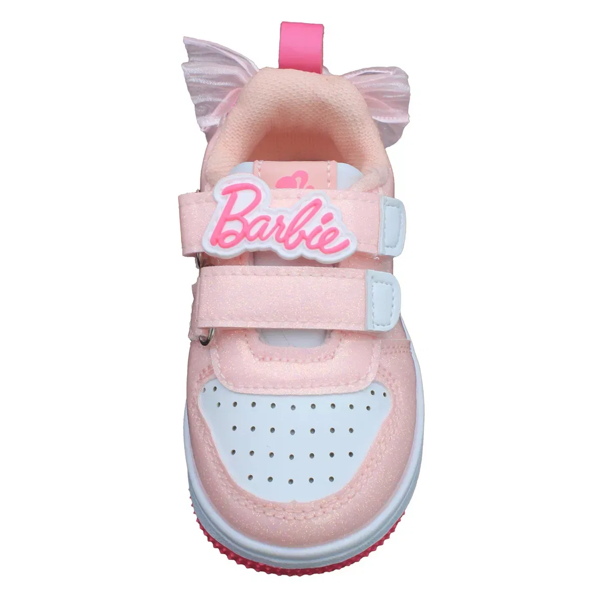 Детские кроссовки для девочек с блестками Barbie Pink Barbie with Bow — фото 4