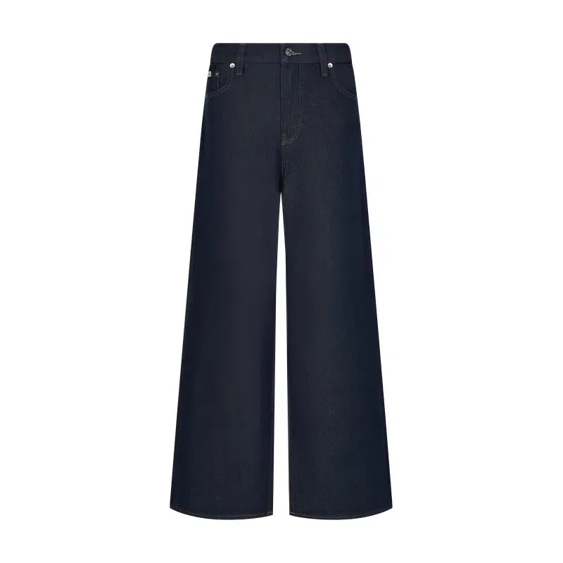 Женские джинсы с широкой штаниной Calvin Klein, Dark Blue