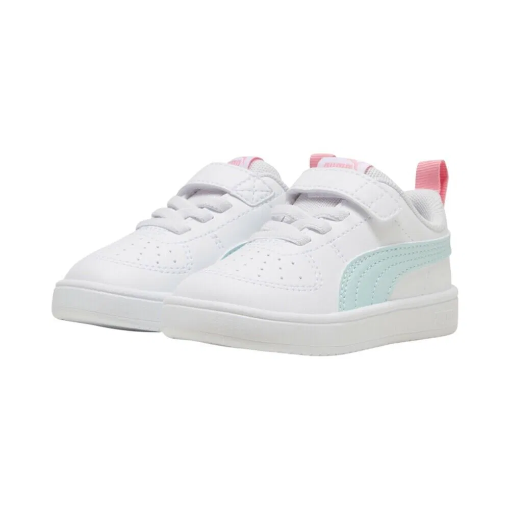 Детские кроссовки с закрытым носком Puma 384314-42, Цвет Weiss Fliederrosa — фото 3