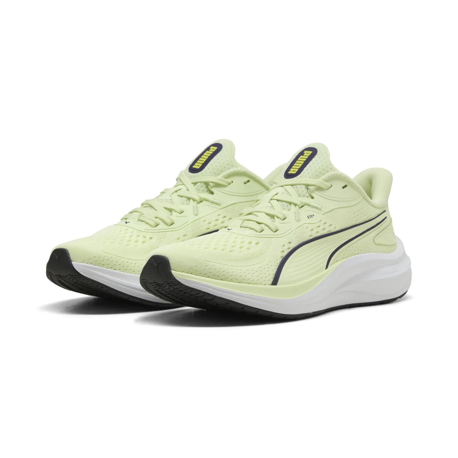 Детские беговые кроссовки с ультралегкой амортизацией Skyrocket Lite Adult PUMA, 2 Apple Spritz White Black Deep Plum — фото 2