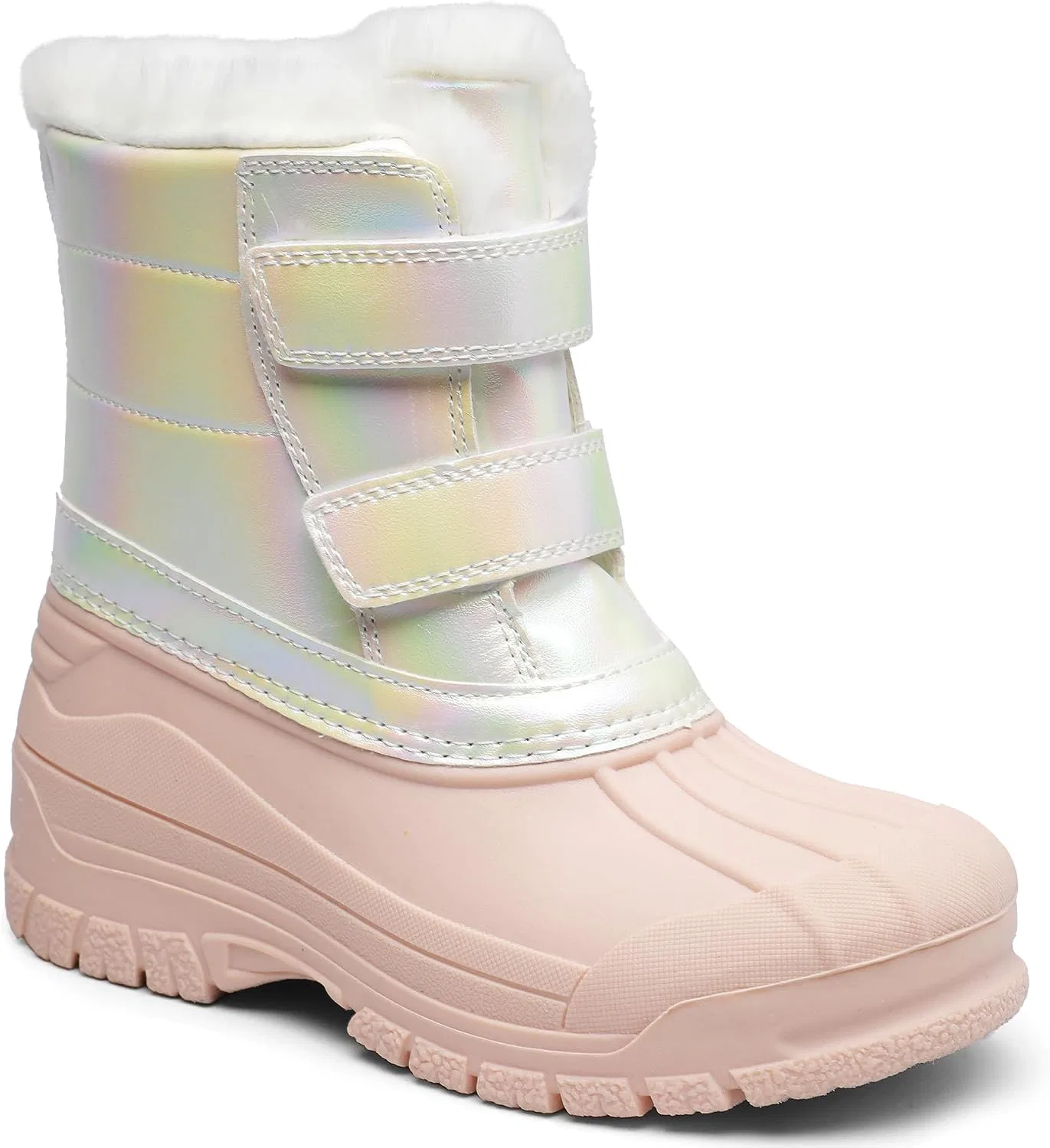 Детские зимние сапоги для девочек и мальчиков с флисовой подкладкой shoeslocker, Pink — фото 3