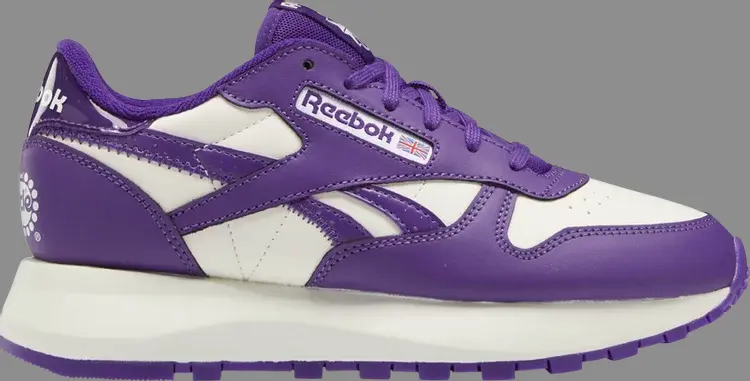 

Кроссовки popsicle x wmns classic leather sp 'purple emperor' Reebok, фиолетовый